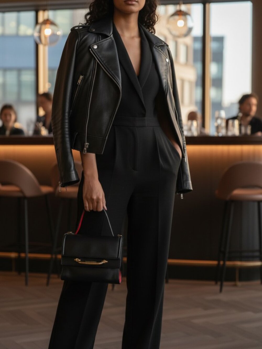 Alexander McQueen The Story Bag | Black Leather | Top Handle/Crossbody - Picture 9 of 10